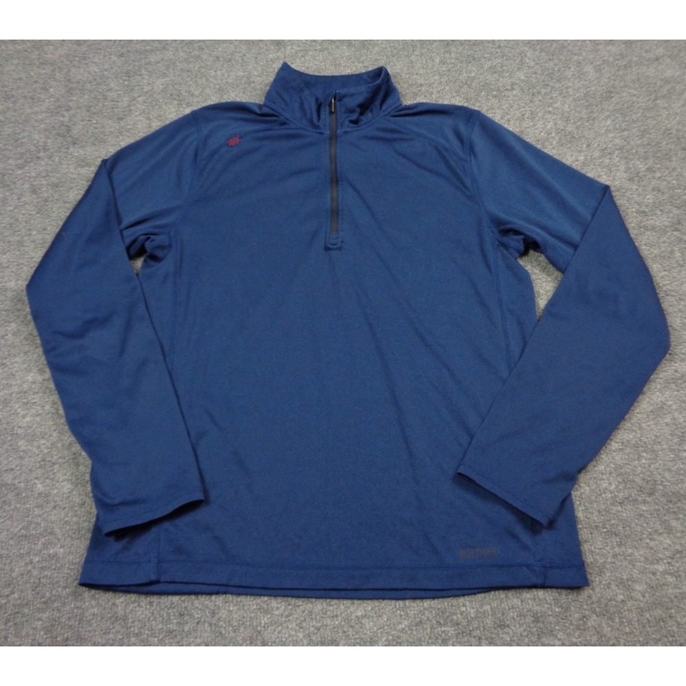 RHONE Courtside 1/4 Zip Pullover Mens M Navy Performance Athletic Thumbhole